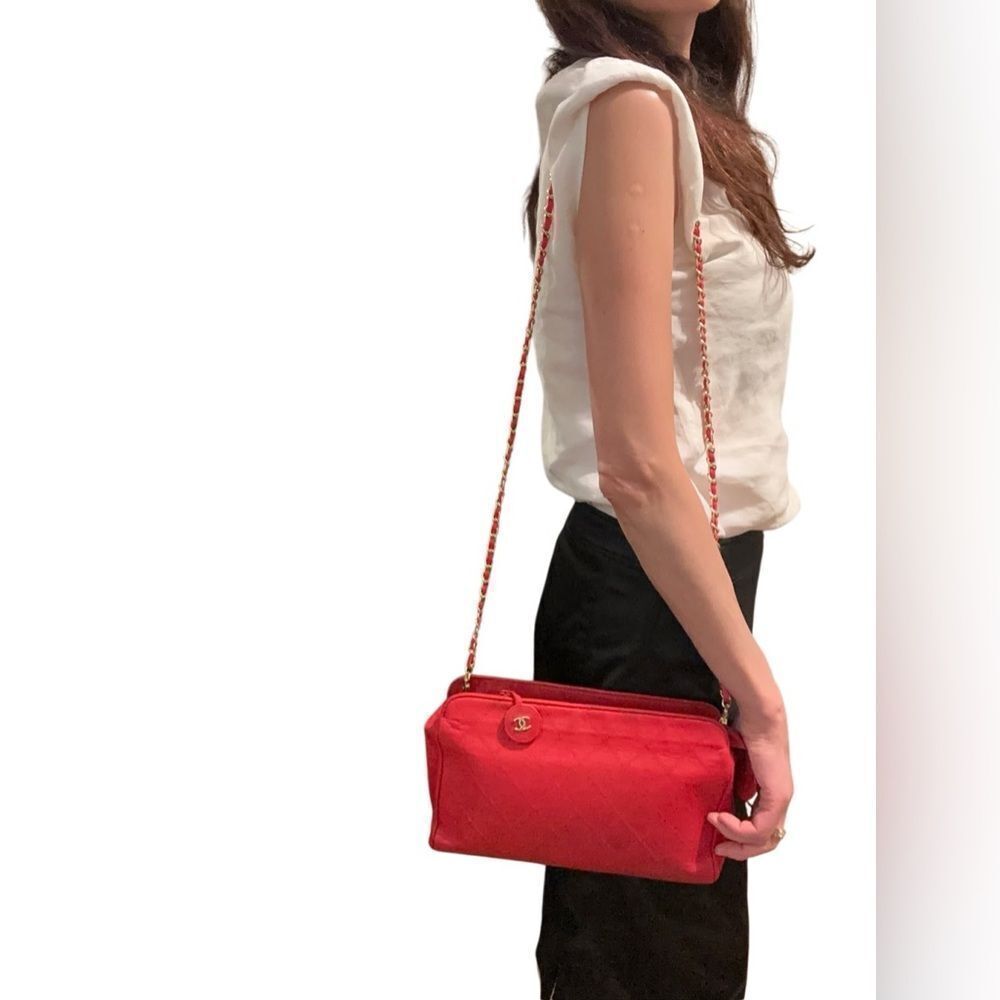 Chanel Red Quilted Women's Bag